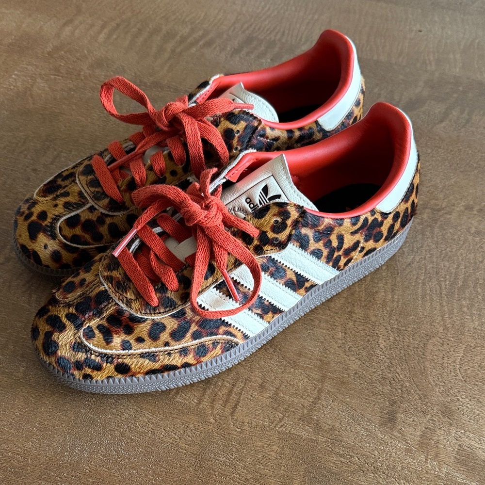 Adidas Somba Leopard Print Sneakers